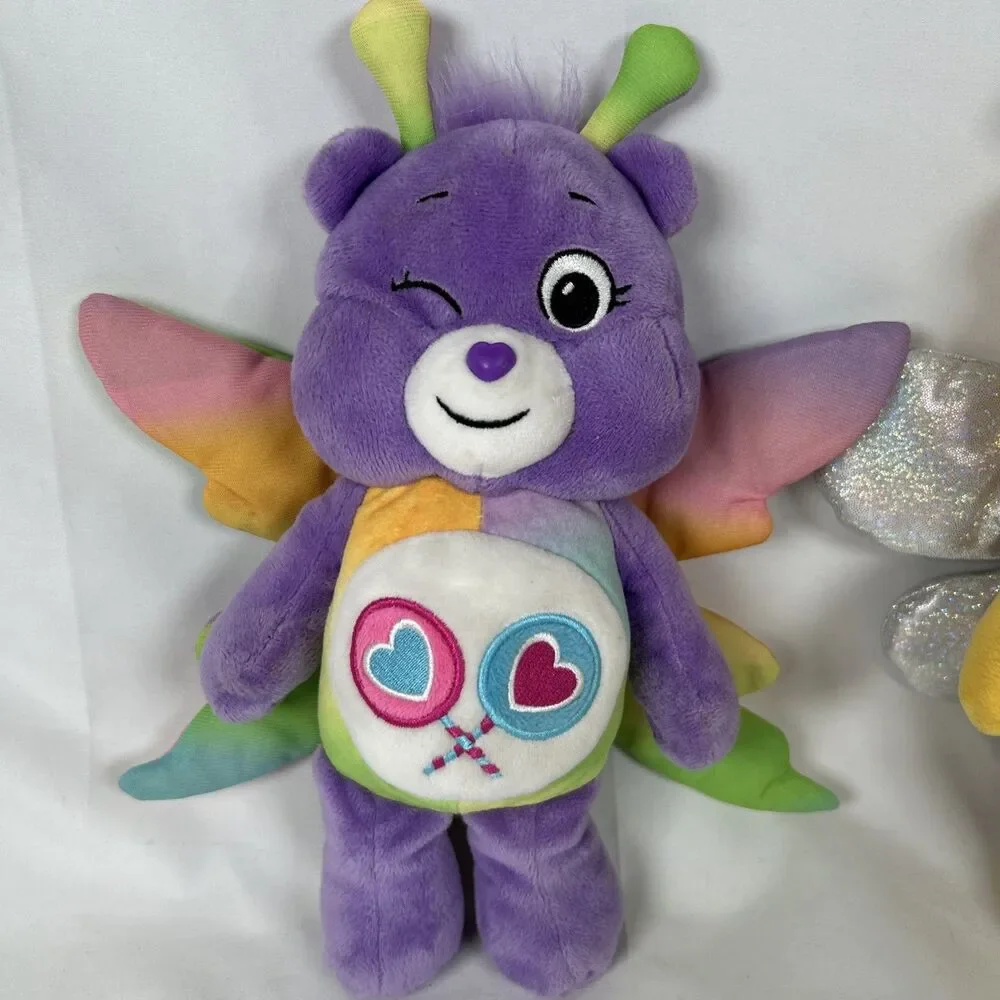 Care Bears Special Edition Spring Theme Butterfly Share Bear & Bee Bear 10”